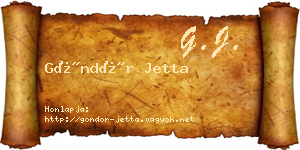 Göndör Jetta névjegykártya